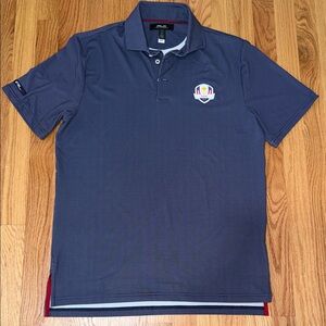 RLX Ralph Lauren Navy Micro-Pattern Performance Polo